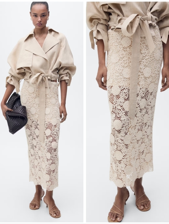 Mango Dresses & Skirts - MANGO Crochet Skirt